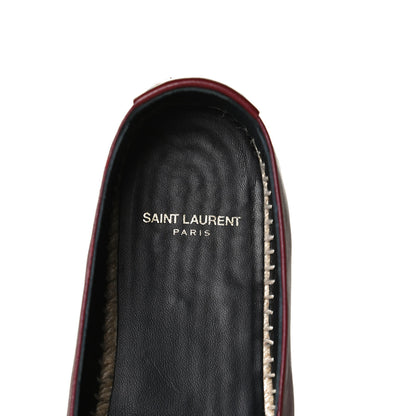 Saint Laurent Nappa Vendome Monogram Espadrilles 37 Barolo 9 of 11