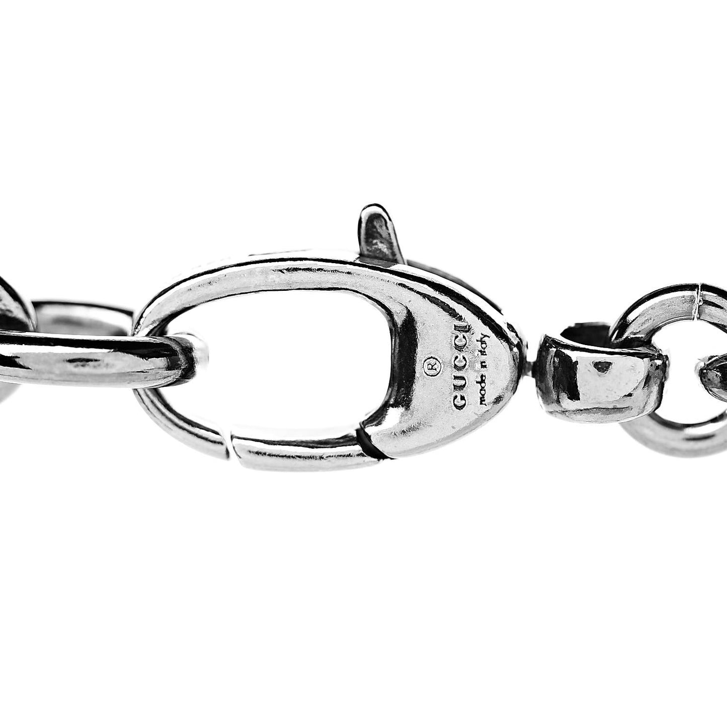 Sterling Silver Link Cross Pendant Necklace