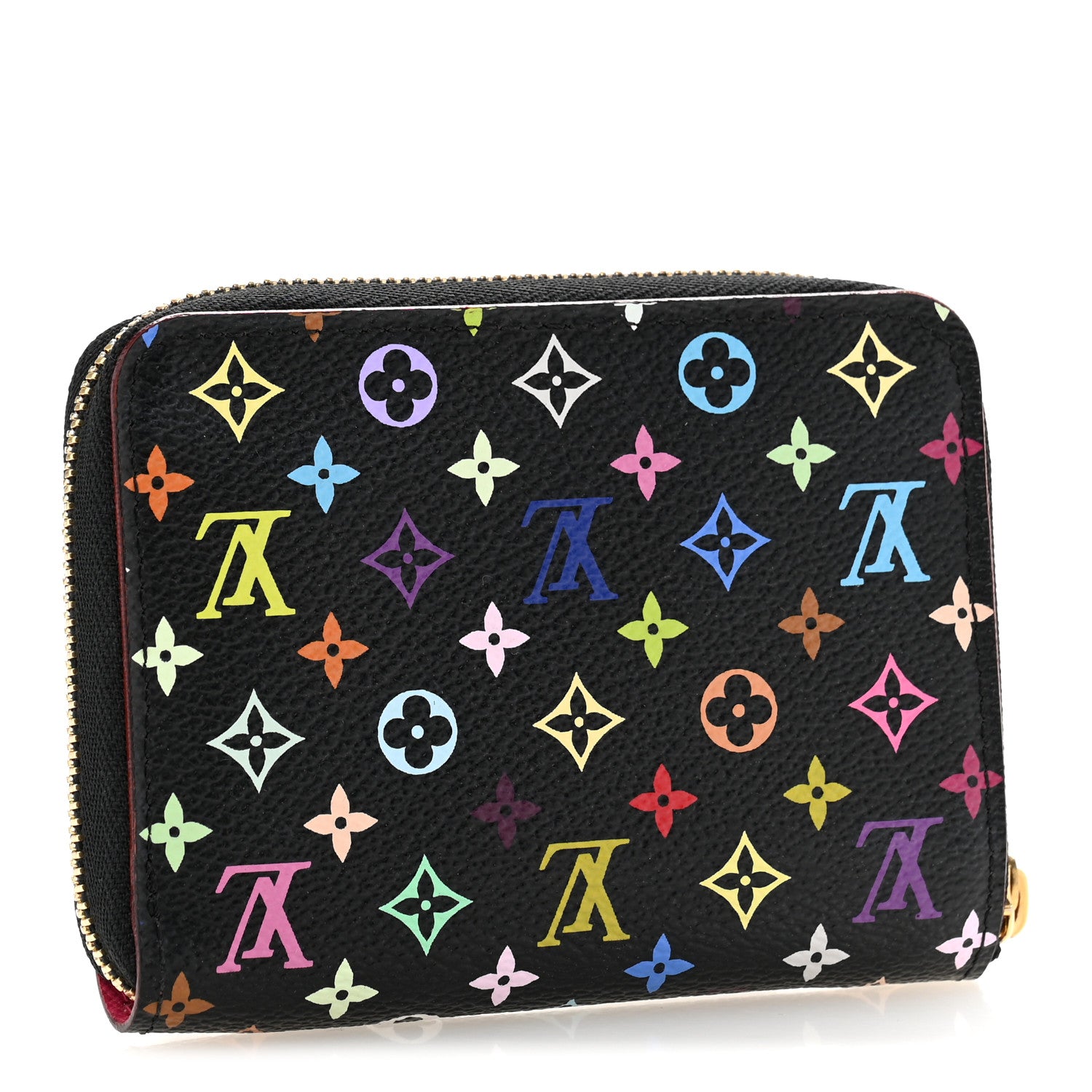 Louis Vuitton Monogram Multicolor Zippy Coin Purse Black Grenade 3 of 9