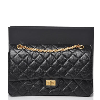 Chanel Aged Calfskin Quilted 2.55 Reissue 226 Flap Black 9 of 9