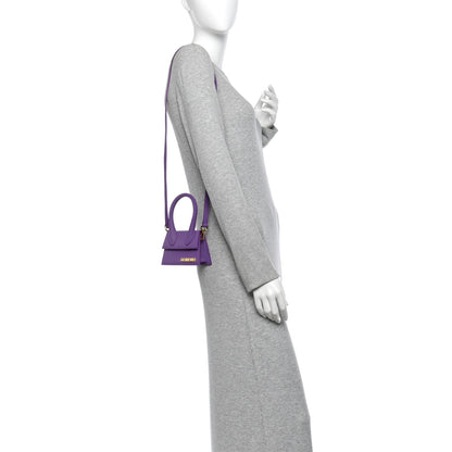 Jacquemus Nubuck Le Chiquito Moyen Purple 2 of 9