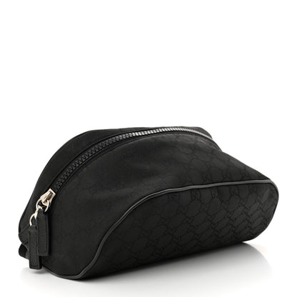 Gucci Nylon Monogram Fanny Pack Belt Bag Black 4 of 10