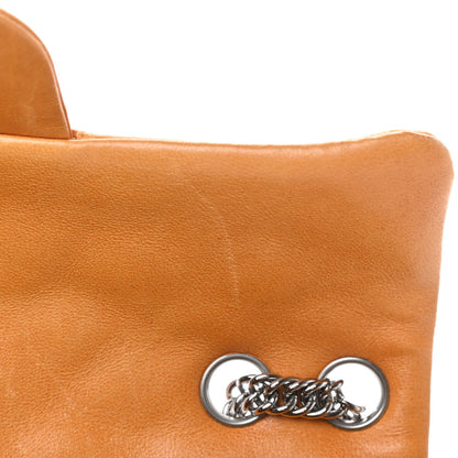 Chanel Glazed Lambskin Quilted Bijoux Chain East West Flap Mango 12 of 13
