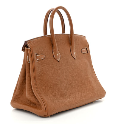 Hermes Togo Birkin 25 Gold 3 of 11