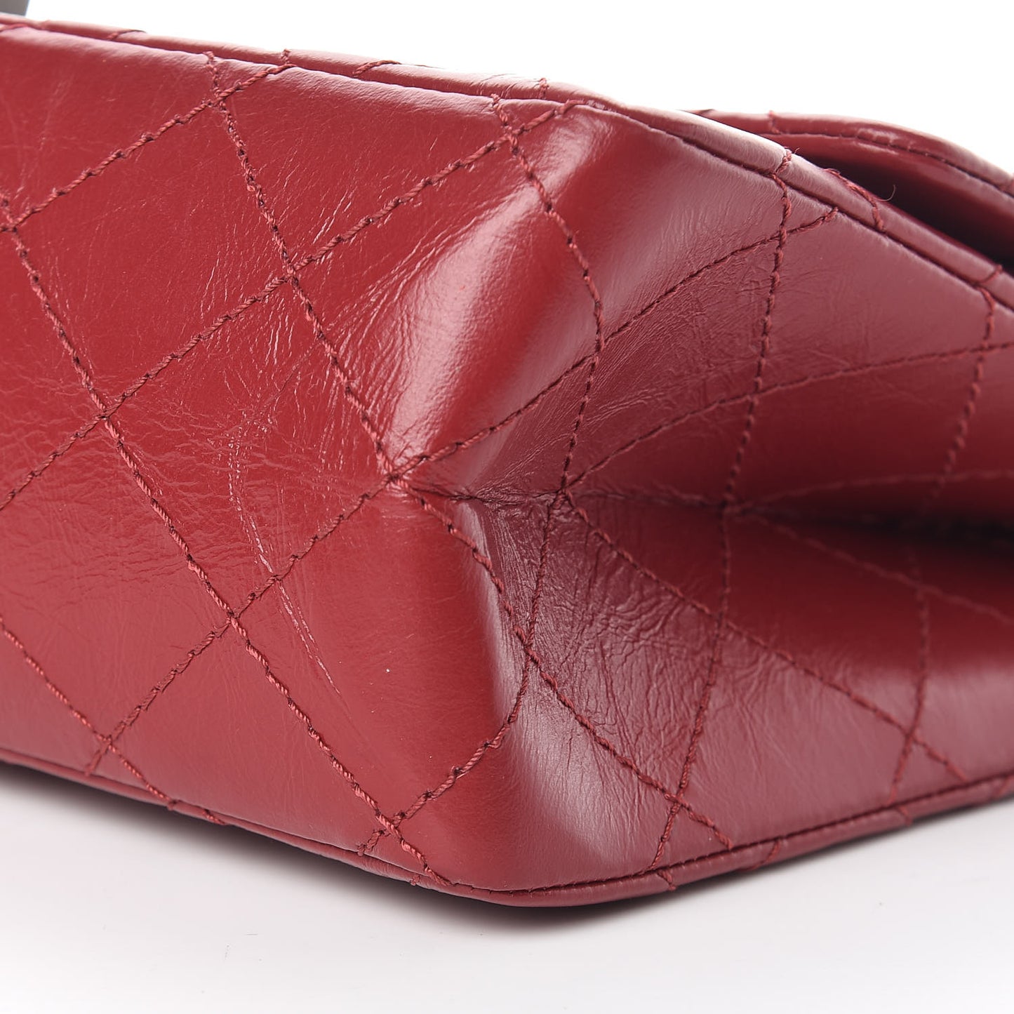 Aged Calfskin Quilted 2.55 Reissue 226 Flap Dark Red