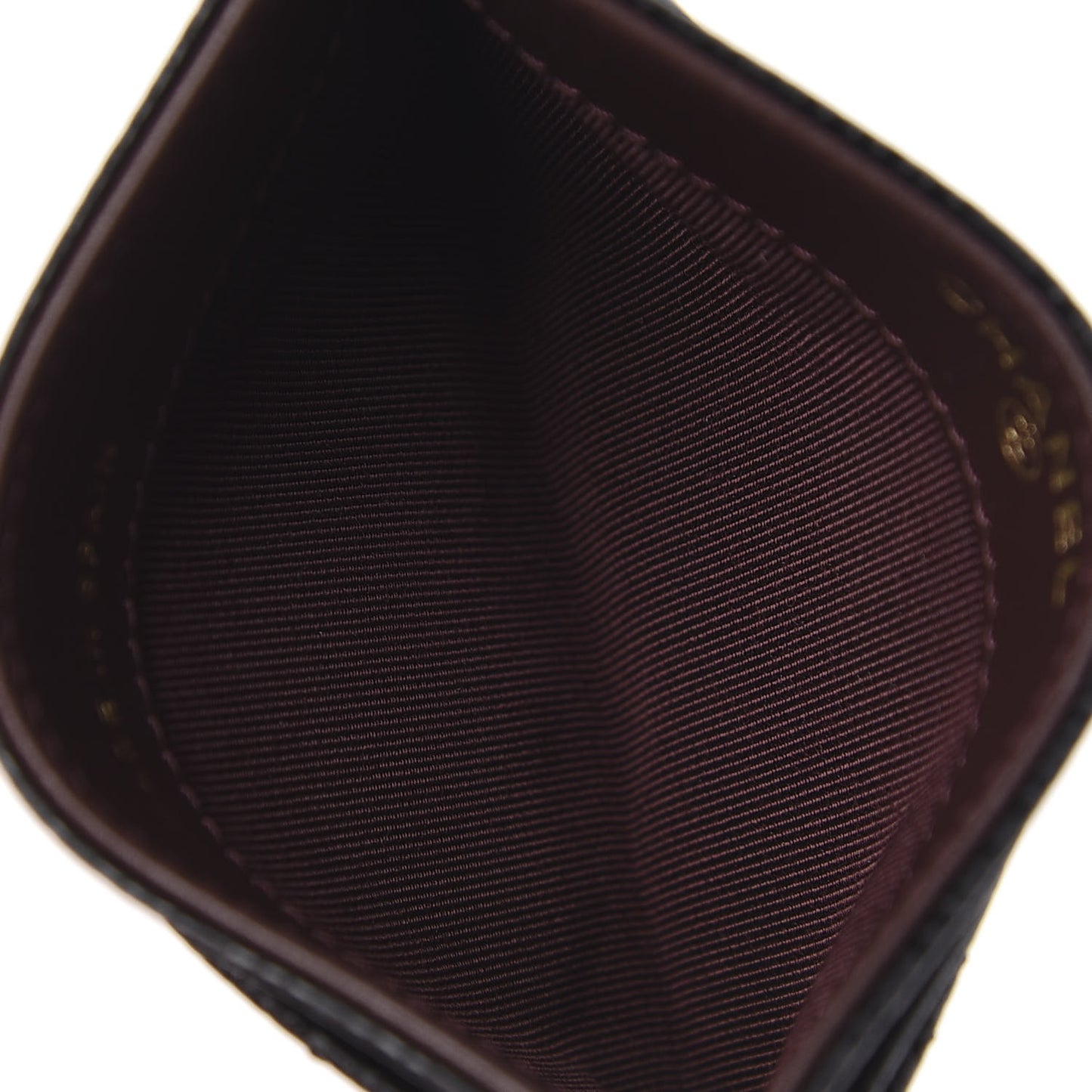 Caviar Quilted Card Holder Black