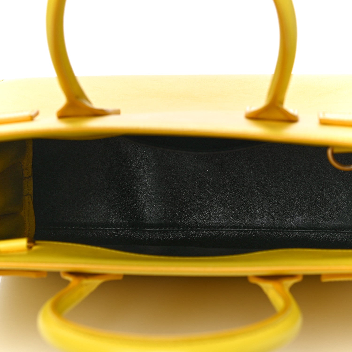 Saint Laurent Grained Calfskin Baby Sac De Jour Yellow 4 of 8