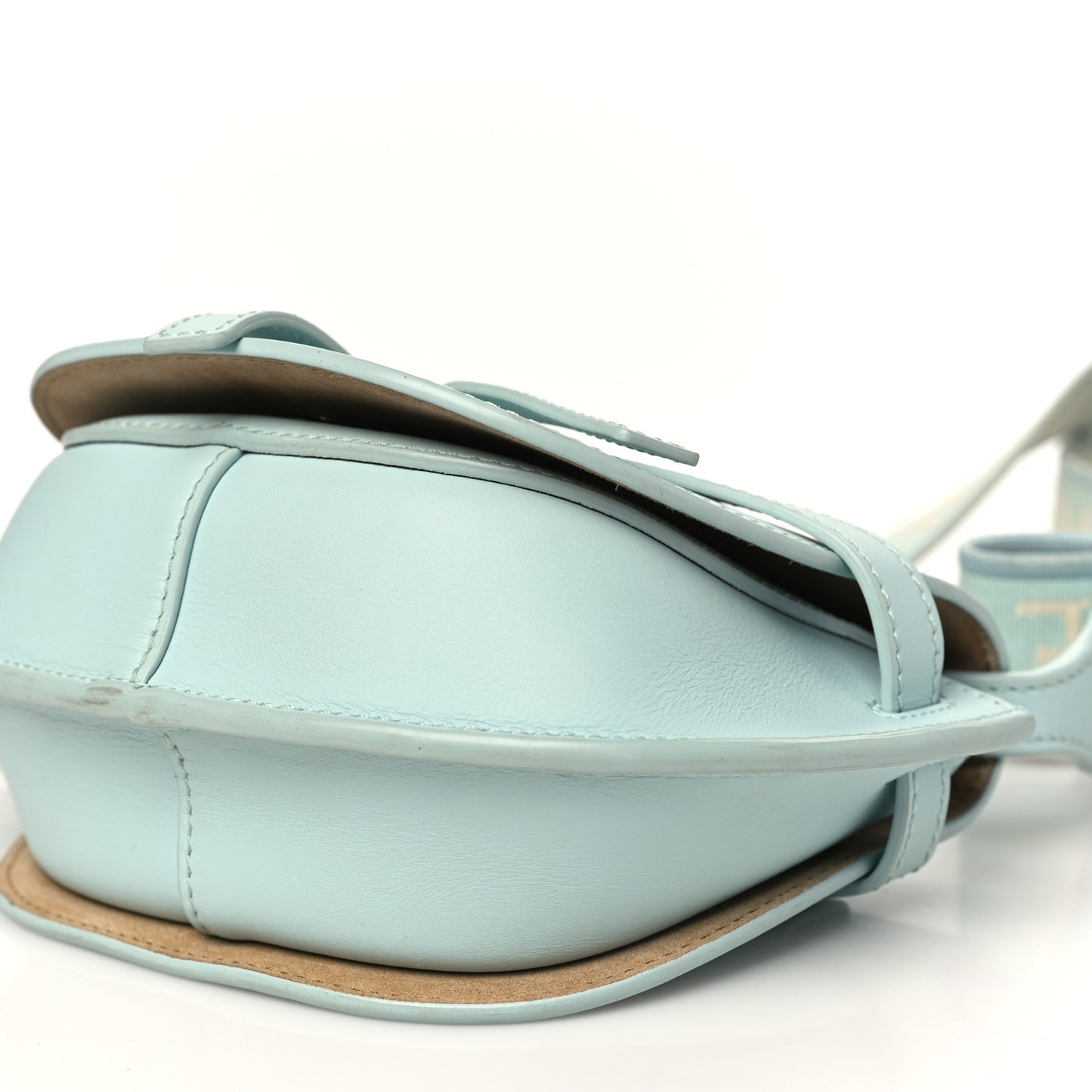 Calfskin Jacquard Mini Gate Dual Bag Abyss Blue