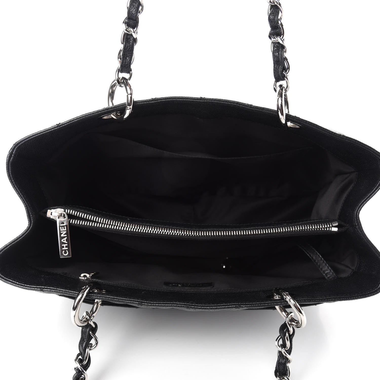 Chanel Caviar Quilted Grand Shopping Tote GST Black 5 of 12