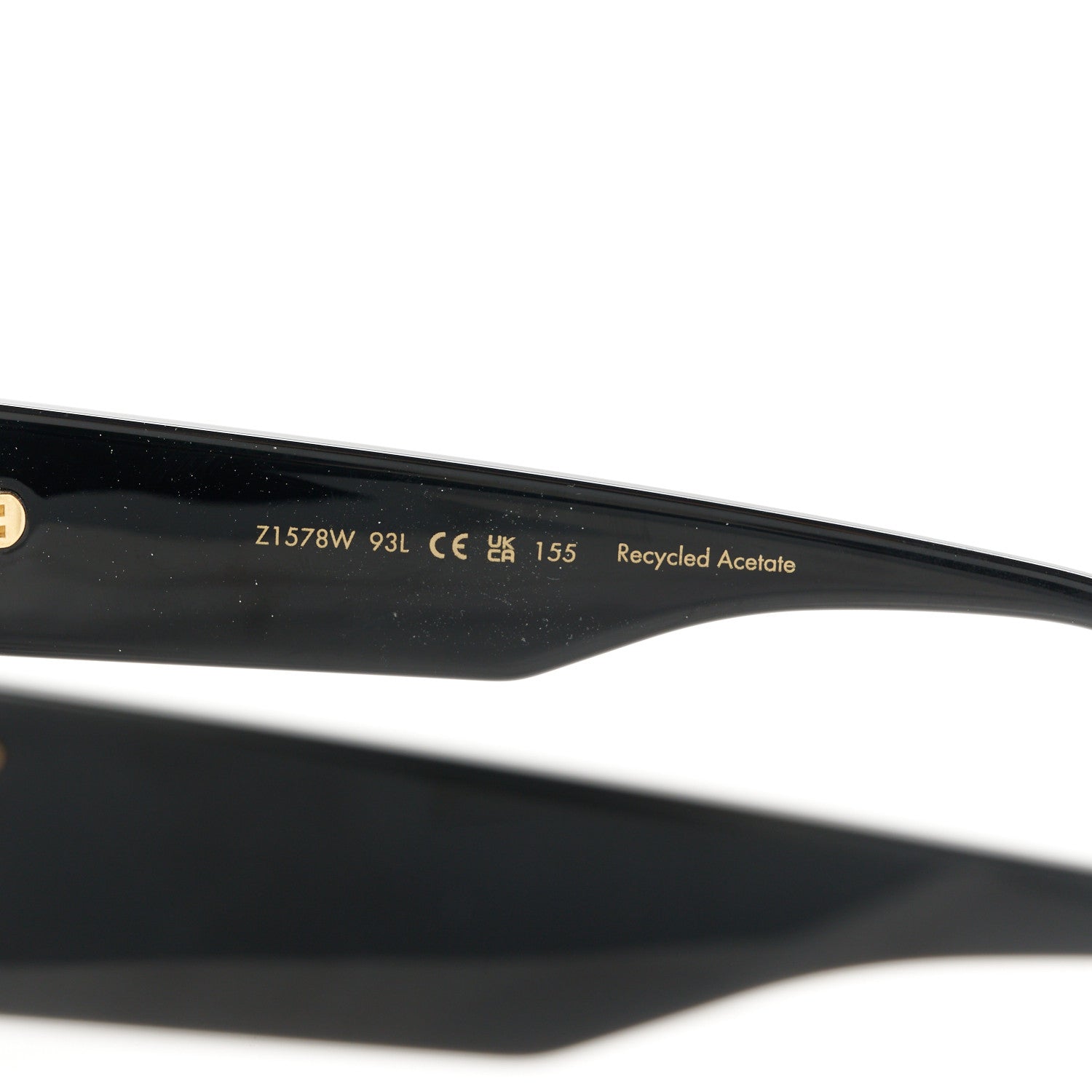 Louis Vuitton Acetate Swarovski Crystal Cyclone Sunglasses Z1578W Black 6 of 9