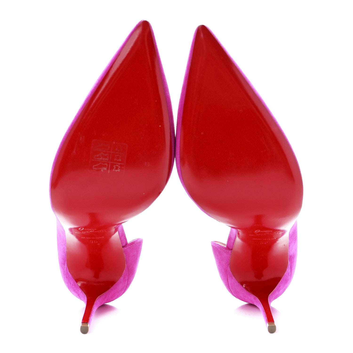 Christian Louboutin Suede Iriza 100 Pumps 39 Ultra Rose 5 of 8