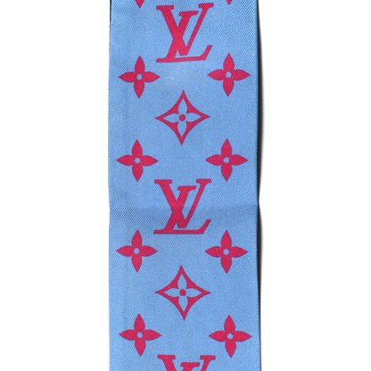 Louis Vuitton Silk Monogram Essentials LV BB Bandeau Blue 5 of 6