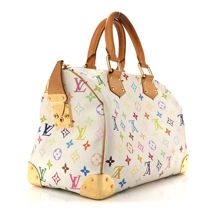 Louis Vuitton Monogram Multicolor Speedy 30 White 3 of 15