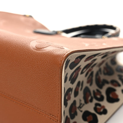 Louis Vuitton Empreinte Monogram Giant Wild At Heart Onthego MM Caramel 9 of 11