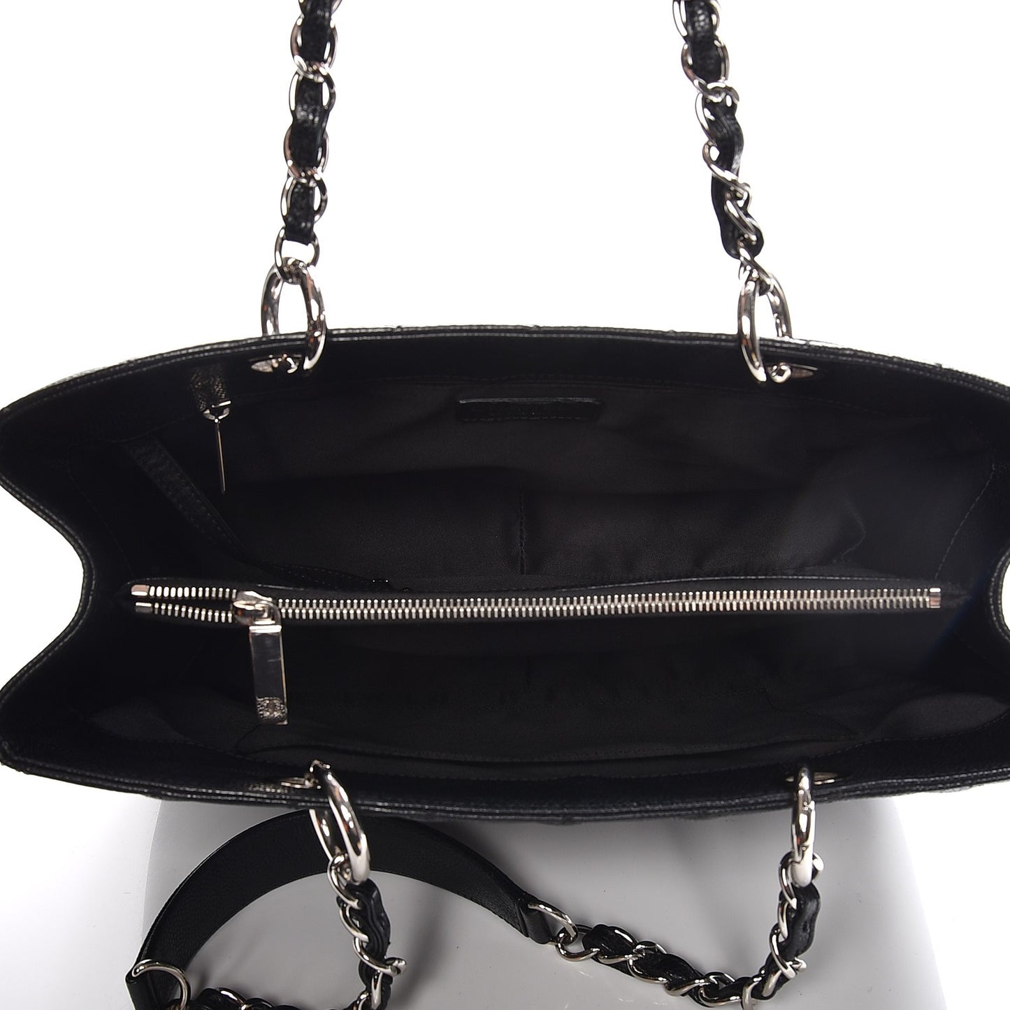 Caviar Quilted Grand Shopping Tote GST Black