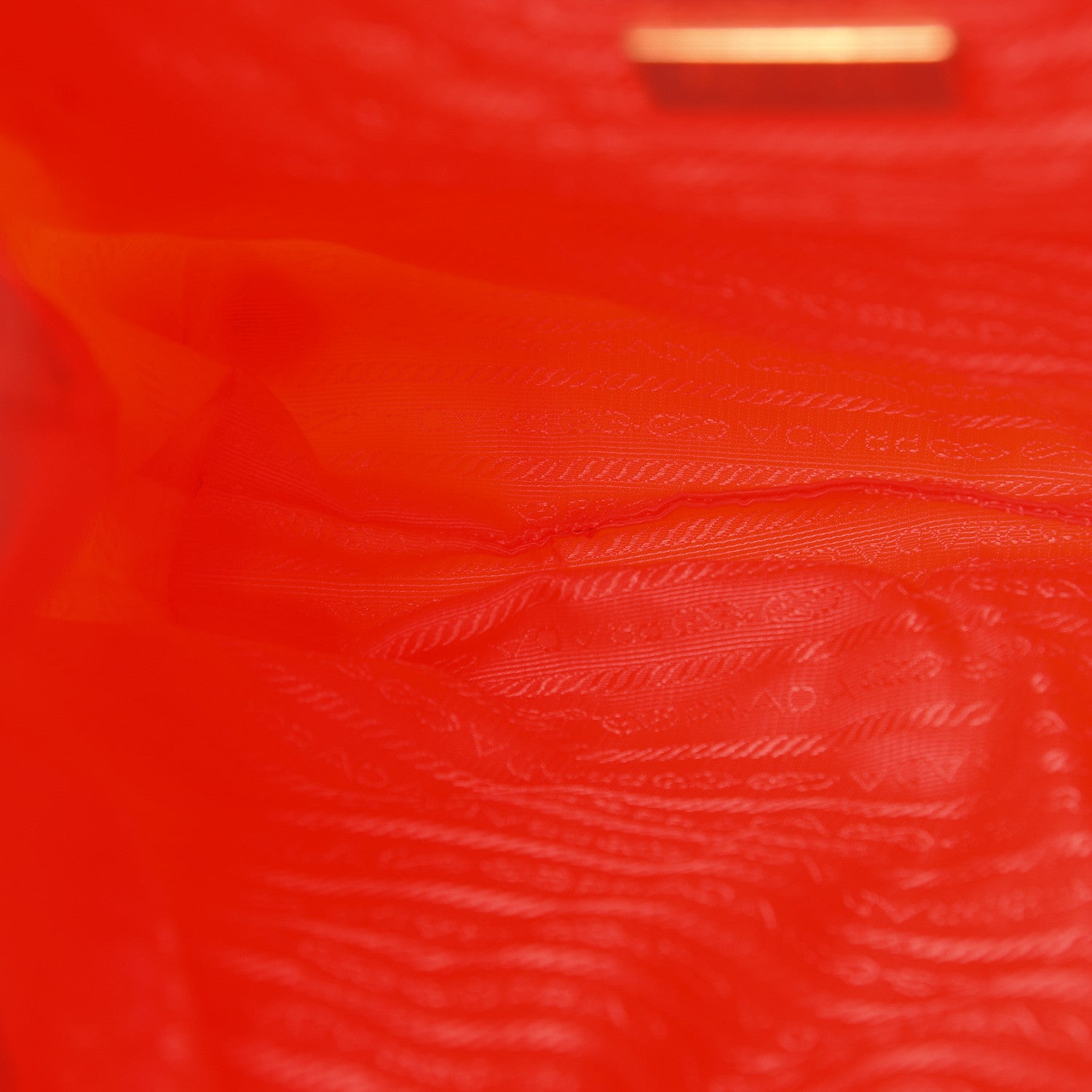 Prada Tessuto Nylon Quilted Tote Orange 11 of 19