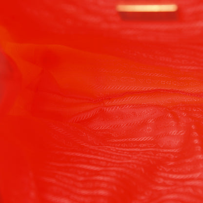 Prada Tessuto Nylon Quilted Tote Orange 11 of 19