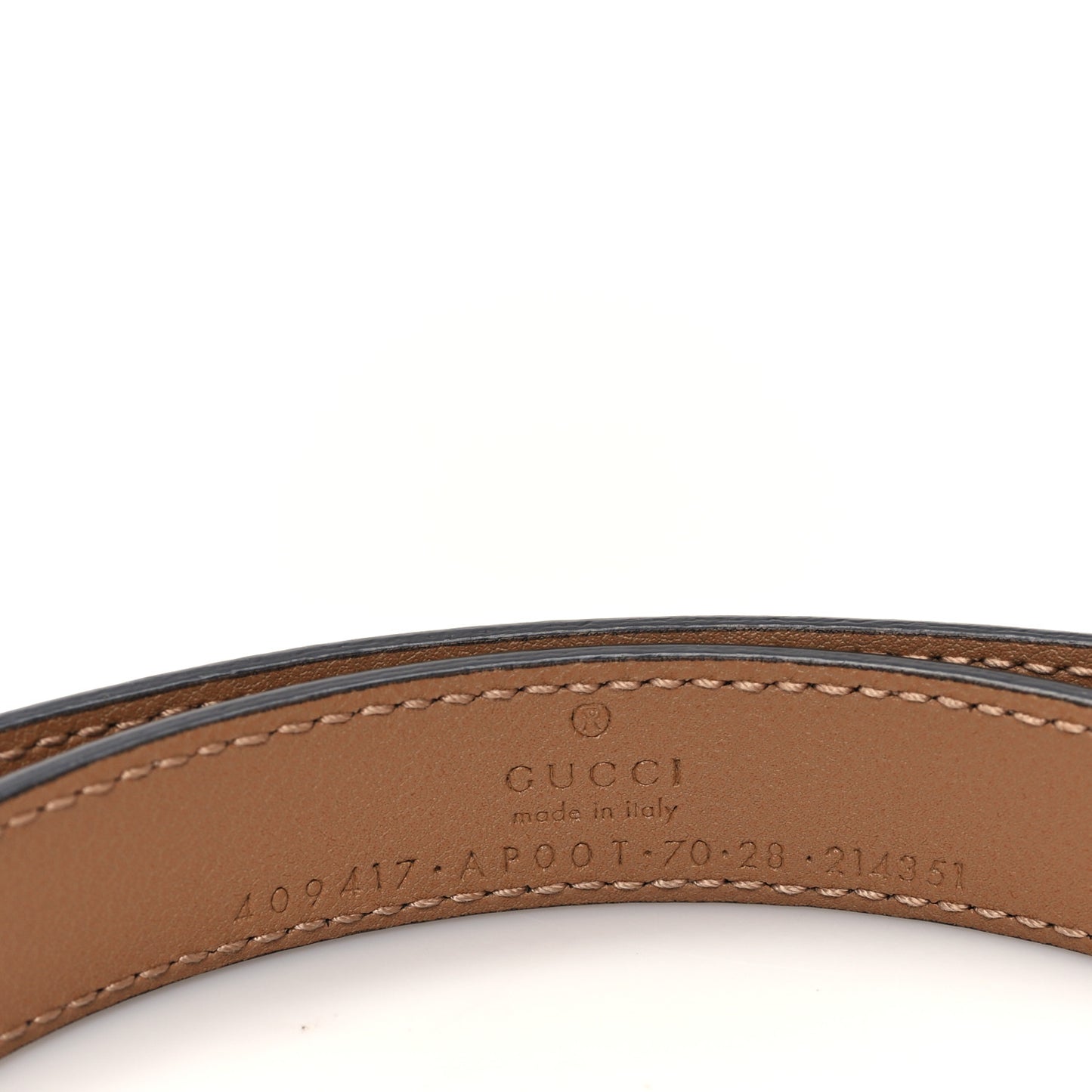 Moon Calfskin Double G 20mm Belt 70 28 Natural Tan