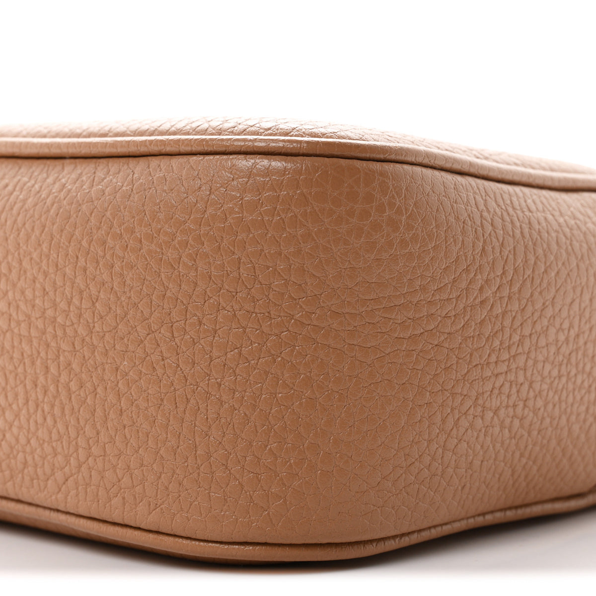 Pebbled Calfskin Small Soho Disco Bag Rose Beige