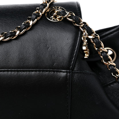 Chanel Lambskin CC Mania Backpack Black 11 of 13