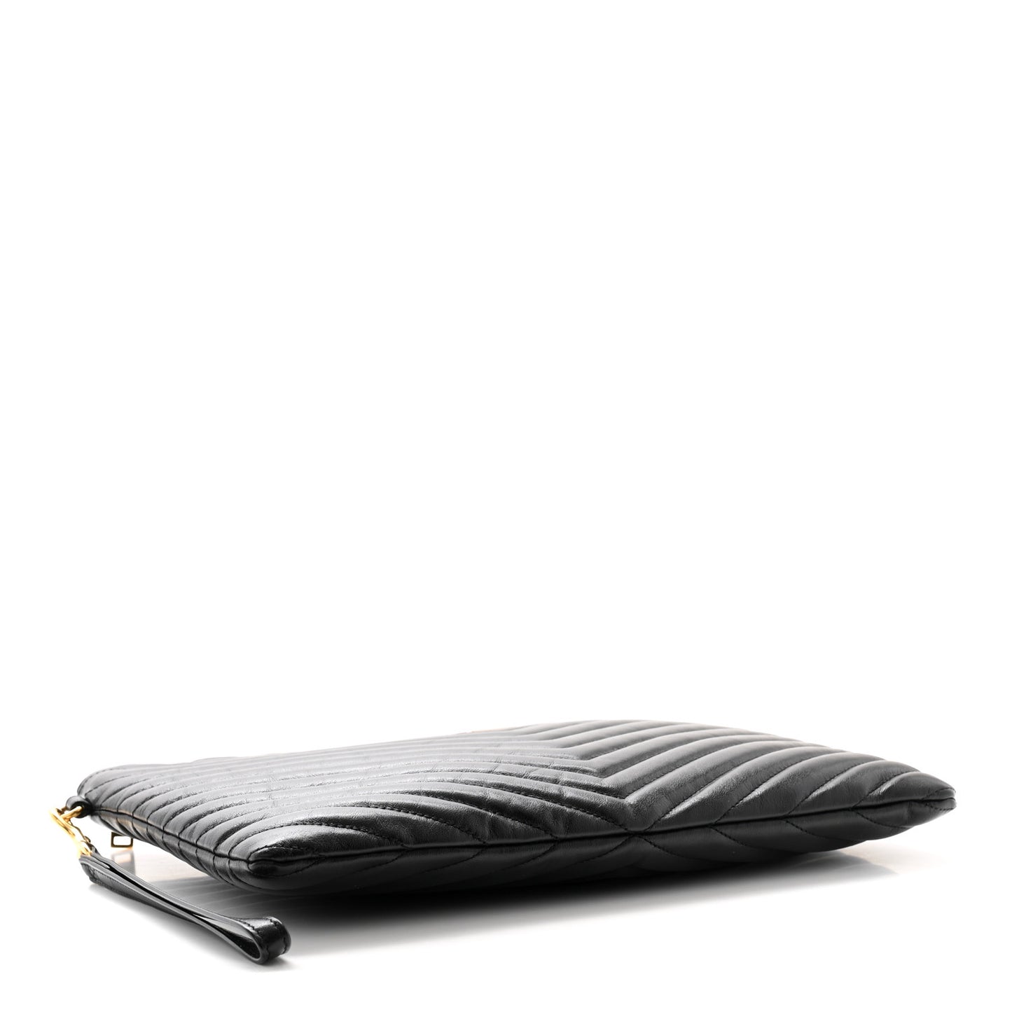 Calfskin Matelasse Monogram Cassandre Tablet Pouch Black