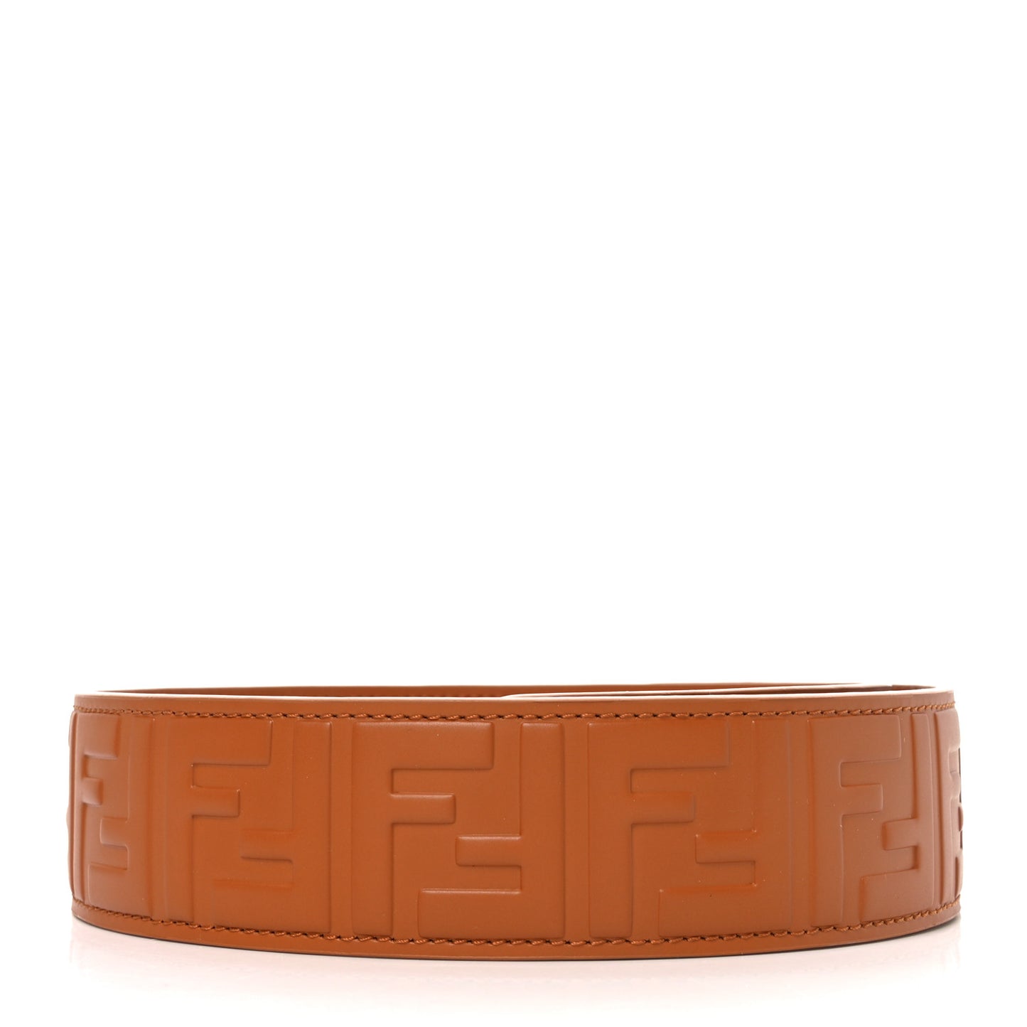 Calfskin FF 1974 Embossed Strap You Brandy