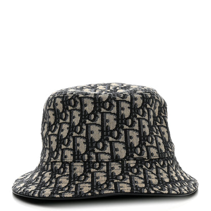 Christian Dior Oblique Jacquard Bucket Hat M Blue 6 of 8