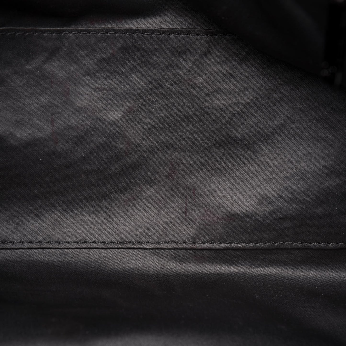 Calfskin Large Rock and Chain Flap Black