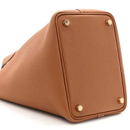 Hermes Taurillon Clemence Picotin Lock 18 PM Gold 10 of 11