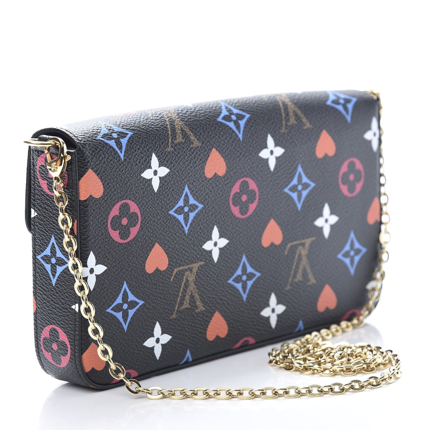 Louis Vuitton Game On Felicie Chain Wallet Black 4 of 13