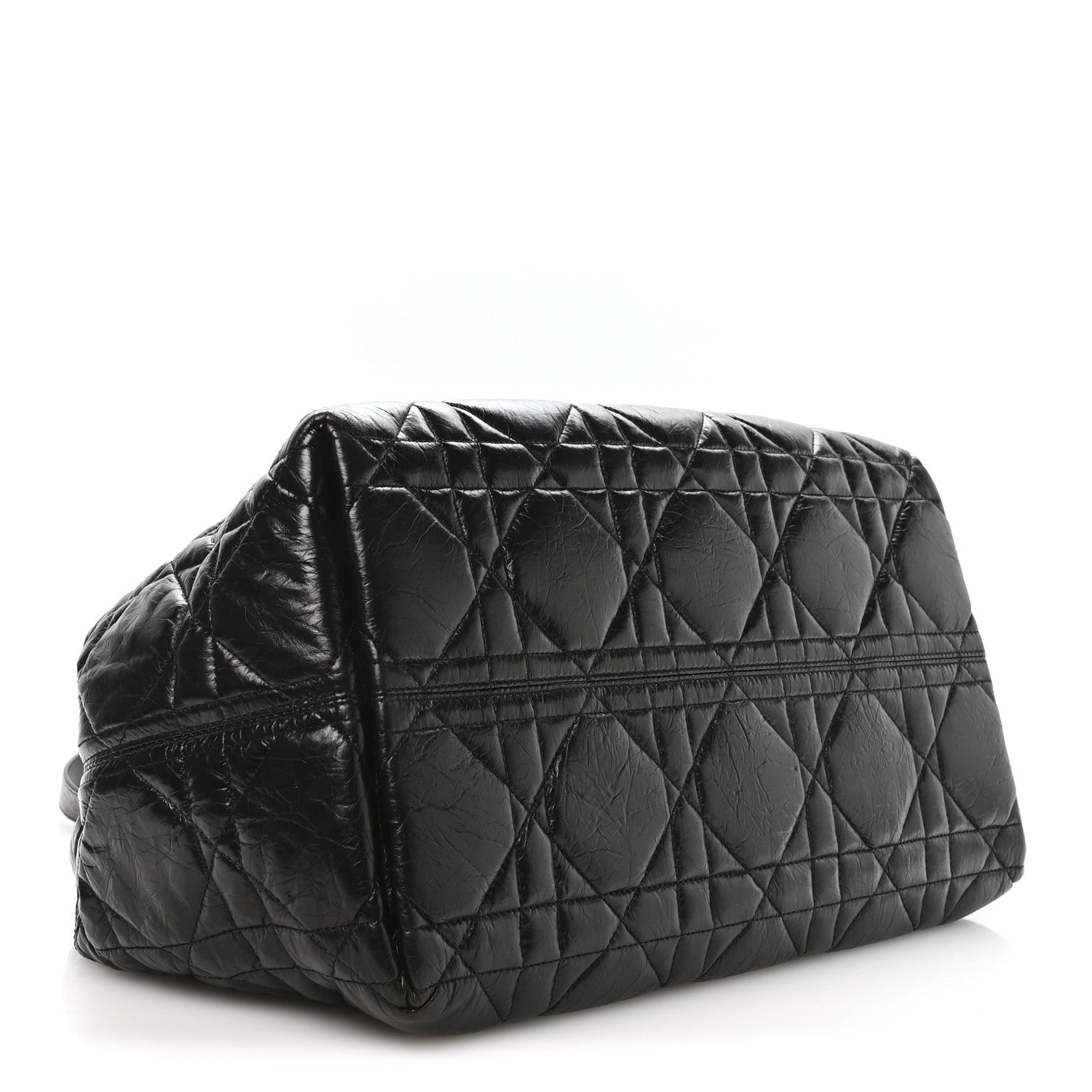 Christian Dior Crinkled Calfskin Macrocannage Large Toujours Black 5 of 11