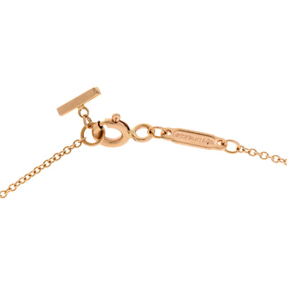 Tiffany 18K Rose Gold Small T Smile Pendant Necklace 4 of 6