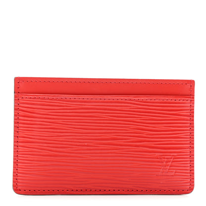 Louis Vuitton Epi Card Holder Coquelicot 1 of 7