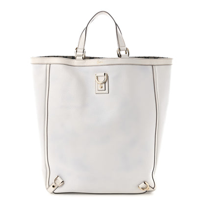 Gucci Textured Calfskin Abbey Tote  White 1 of 11