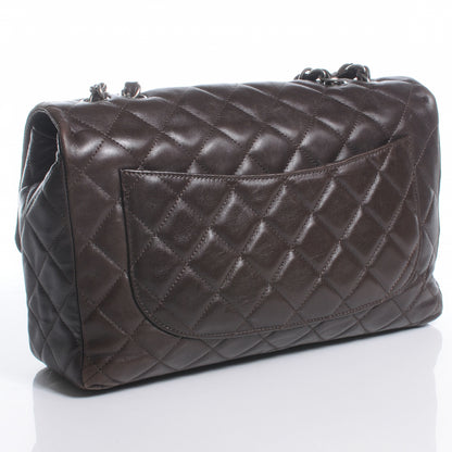 Chanel Lambskin Hybrid Reissue Jumbo Flap Dark Brown 3 of 8