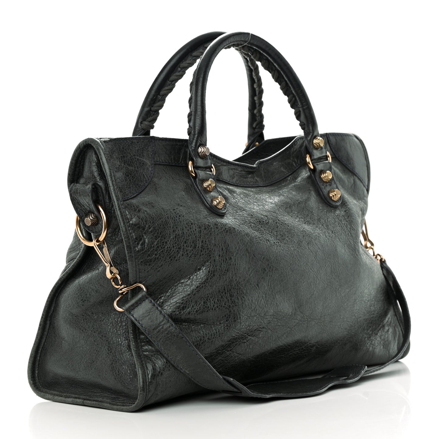 Agneau Giant 12 Rose Gold Hardware City Anthracite
