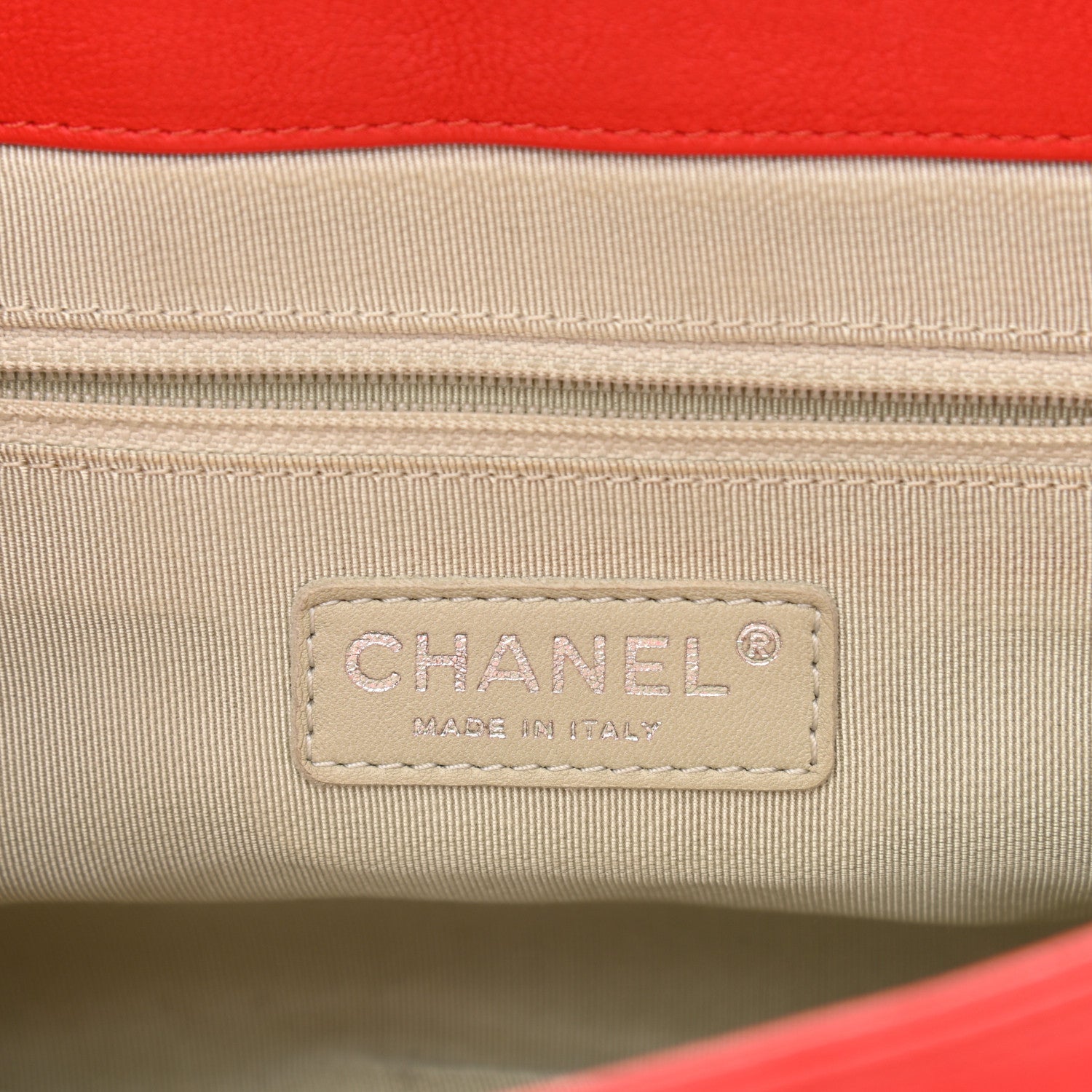 Chanel Washed Lambskin Quilted Medium Chain Around Messenger Red 5 of 9