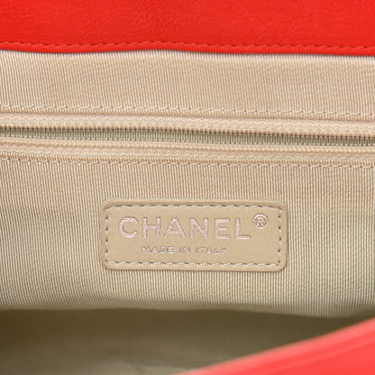 Chanel Washed Lambskin Quilted Medium Chain Around Messenger Red 5 of 9
