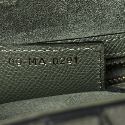 Christian Dior Grained Calfskin Saddle Bag Green 6 of 9