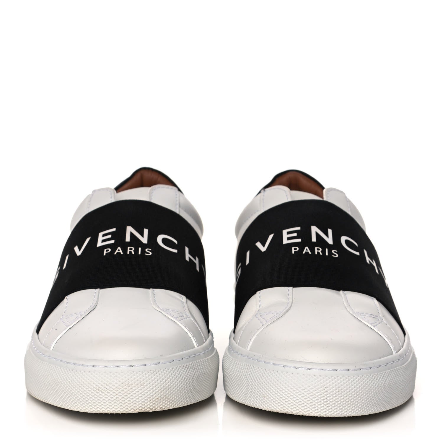 Givenchy Calfskin Band Logo Womens Urban Street Sneakers 36 White Black 2 of 10