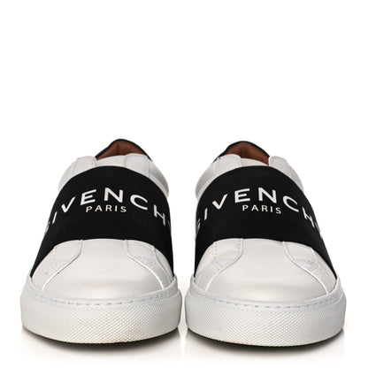 Givenchy Calfskin Band Logo Womens Urban Street Sneakers 36 White Black 2 of 10