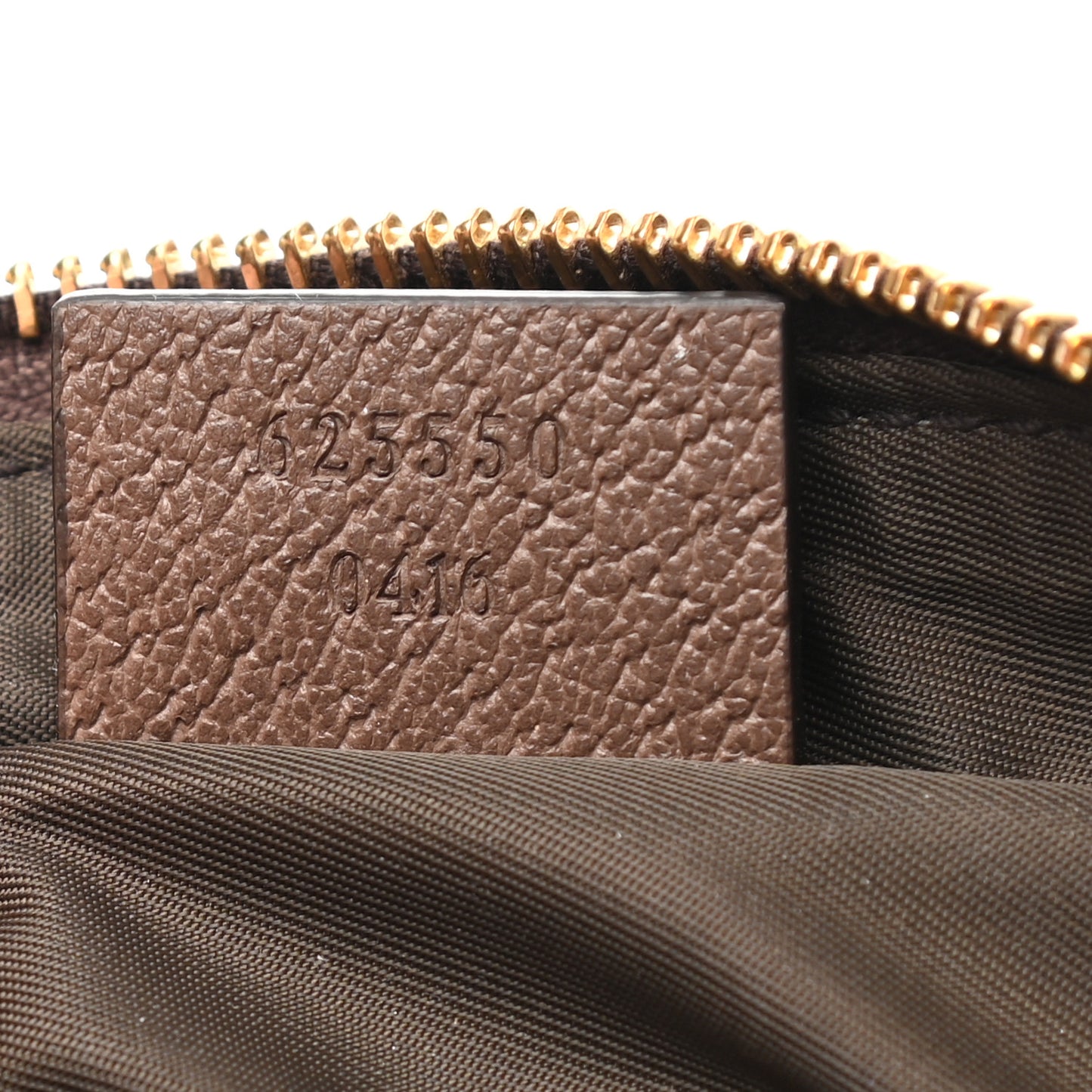 GG Supreme Monogram Textured Calfskin Web Medium Ophidia Cosmetic Case Beige Ebony New Acero