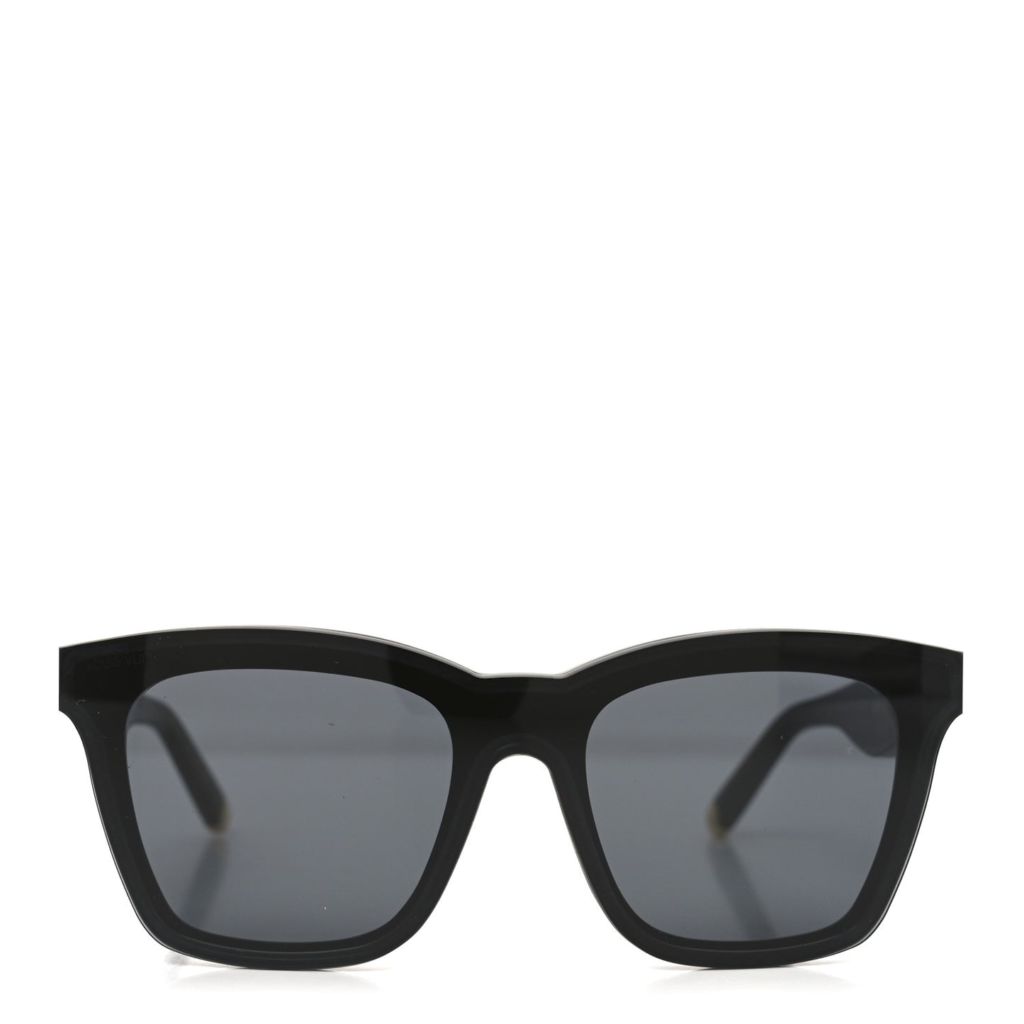 Acetate Nylon LV Script Square Sunglasses Z2970W  Black