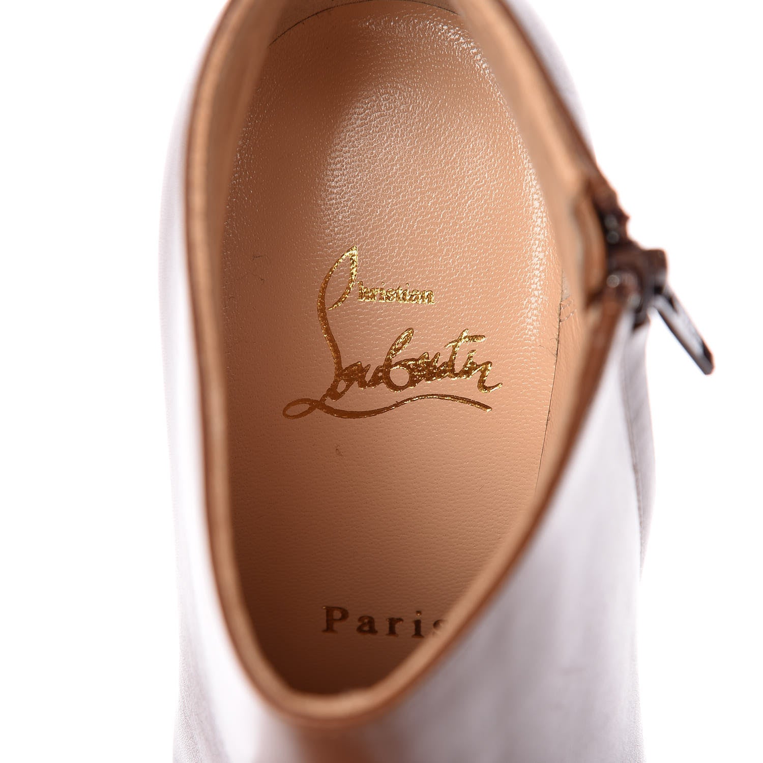 Christian Louboutin Calfskin Rock and Gold 120 Ankle Booties 37.5 Havana 11 of 20