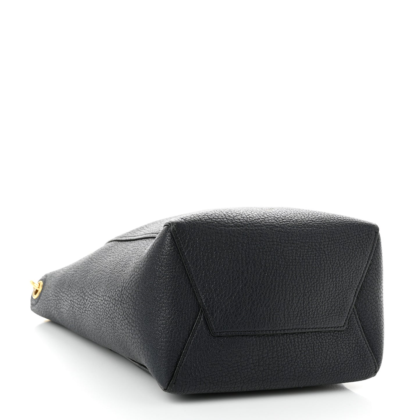 Soft Grained Calfskin Small Sangle Bucket Bag Navy Blue