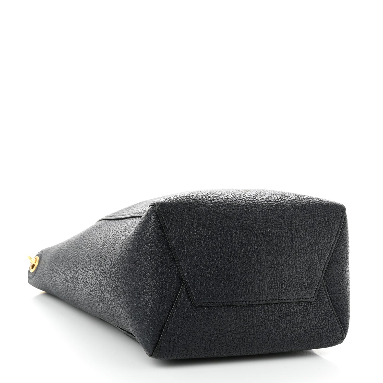 Celine Soft Grained Calfskin Small Sangle Bucket Bag Navy Blue 4 of 11