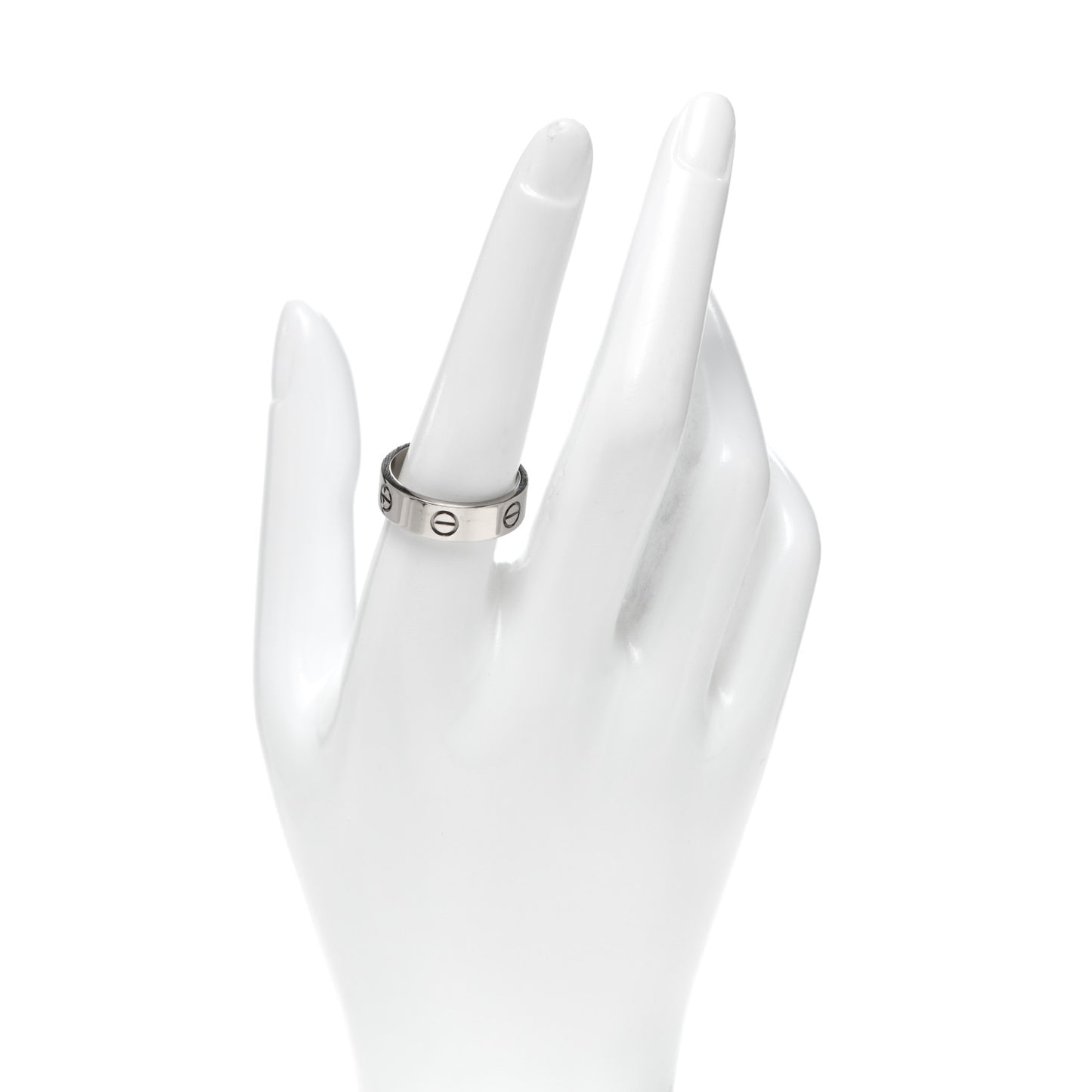 18K White Gold 6mm LOVE Ring 59 8.75