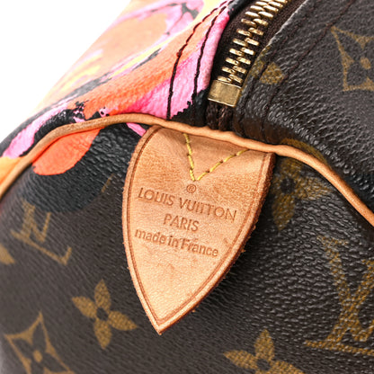 Louis Vuitton Monogram Roses Speedy 30 9 of 13
