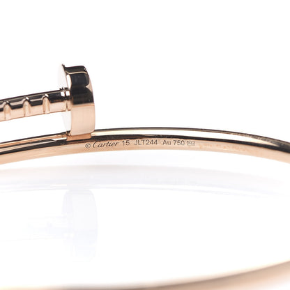 Cartier 18K Pink Gold Small Juste Un Clou Bracelet 15 4 of 6
