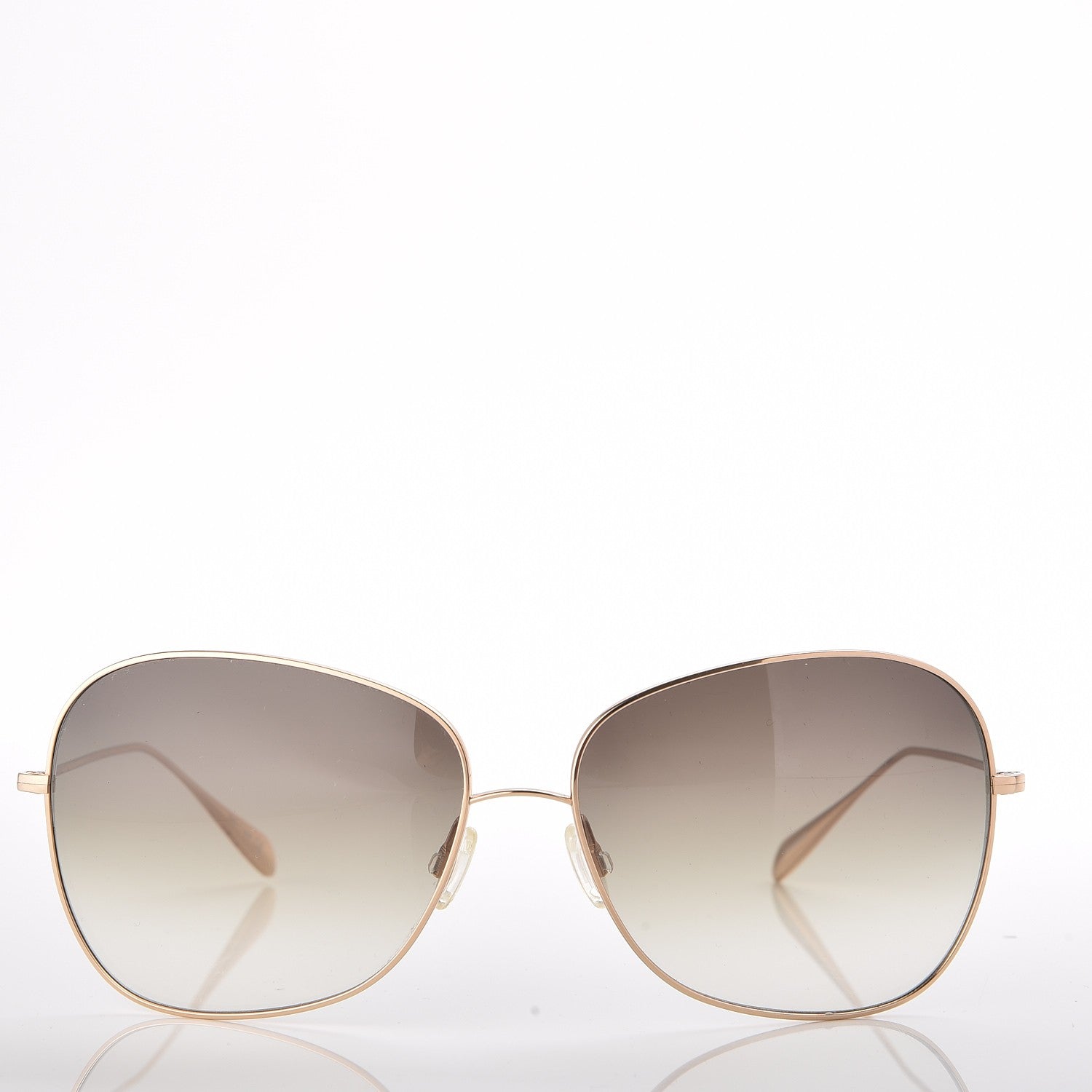 Oliver Peoples Titanium Elsie Aviator Sunglasses Gold 2 of 8